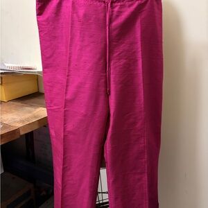 Milly Fuchsia Straight Leg Pants